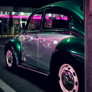 The Beetle in Neon Lights