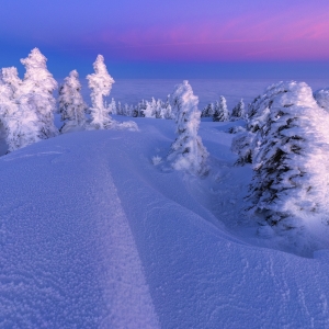 Blue hour in the mountains