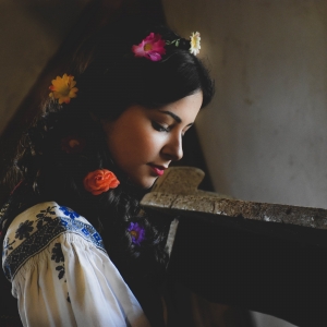 Flowers in her hair