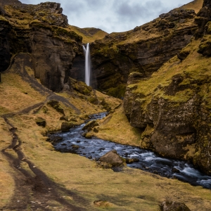 Kvernufoss Waterfall in Iceland