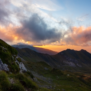 Apus in munții Făgăraș 