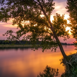 Asfințit pe Dunăre